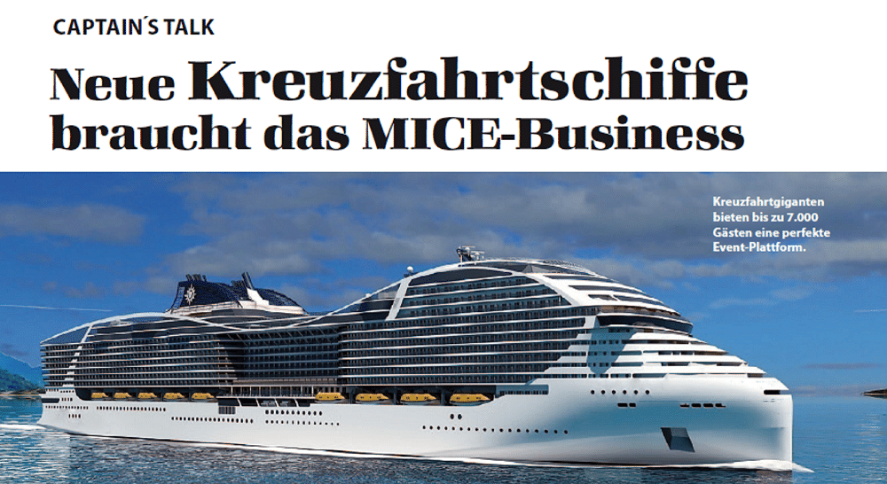 Neue Kreuzfahrtschiffe für das MICE-Business