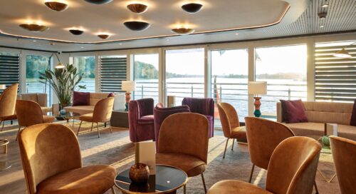 Flusskreuzfahrtschiff chartern auf der Donau mit OceanEvent - Flusskreuzfahrtschiff bis 160 pax - Observation Lounge