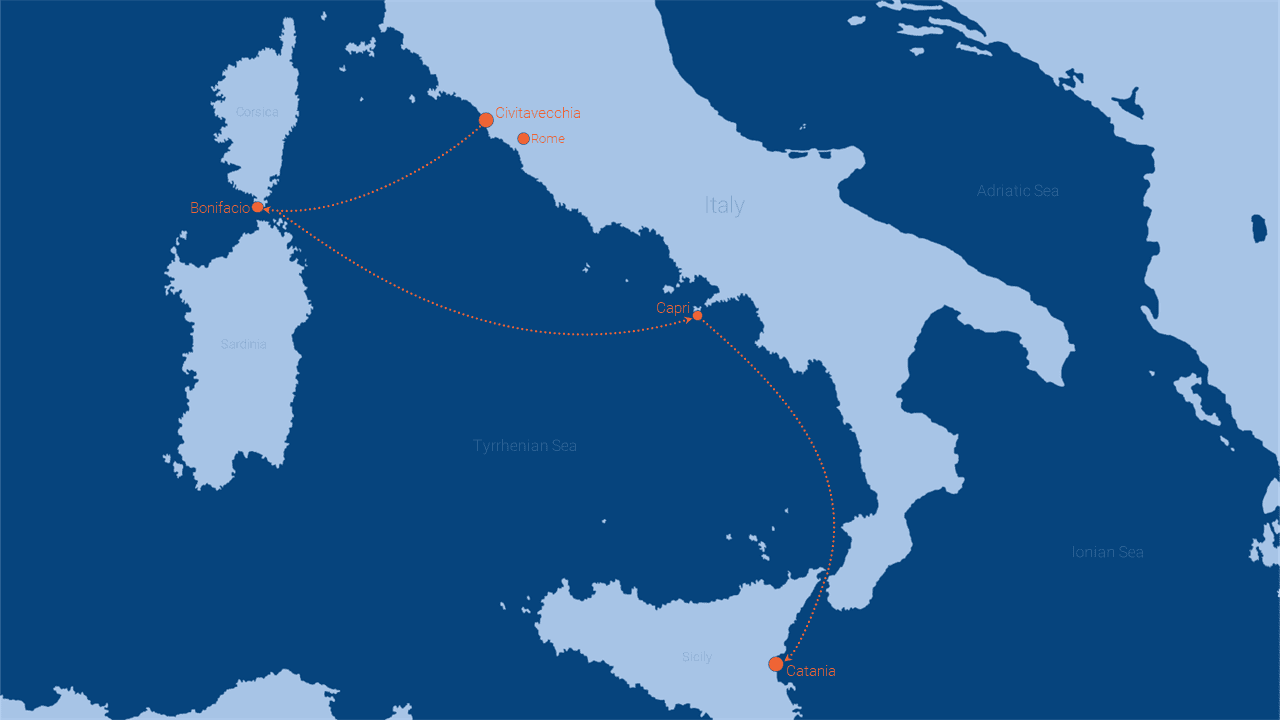 The OceanEvent Experience Routing - Yacht für 100 Personen chartern